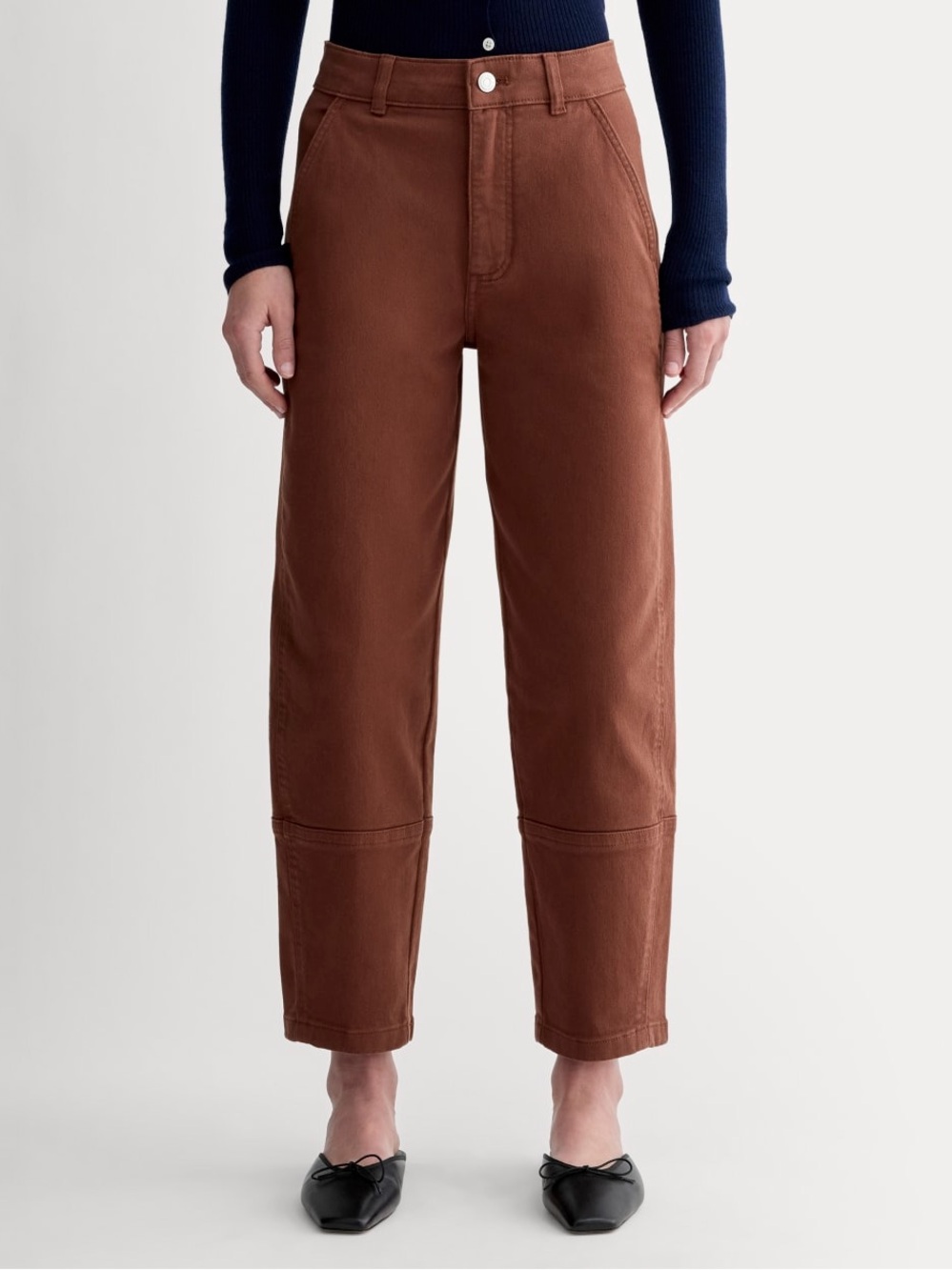 Everlane Utility Barrel Pant in Rosewood